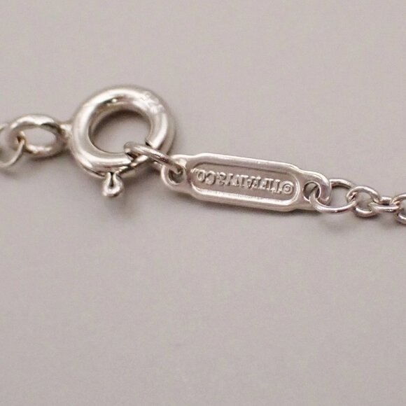 Tiffany & Co. Logo 1837 Circle Chain Necklace Pendant Ag 925 Silver 02YH711 - Picture 9 of 10